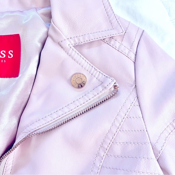Guess Los Angeles - Pink Faux Leather Jacket - Picture 5 of 10